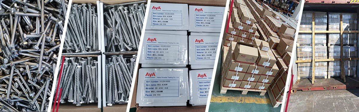 Large Head Carriage Bolts-package